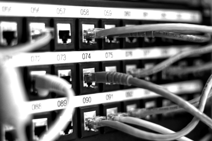 blue UTP cord