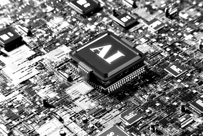 a computer chip with the letter a on top of it
